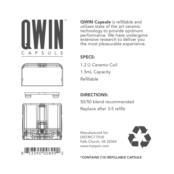 QWIN - Capsules (Refillable)